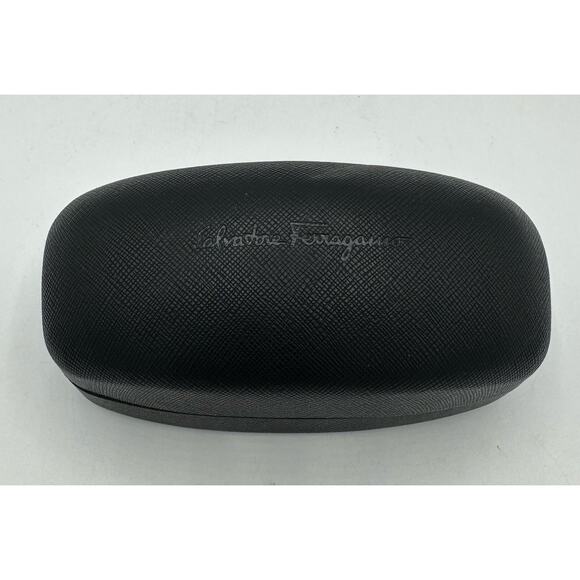 Salvatore Ferragamo SF 770SA 001 Oval Sunglasses 61MM Black Gray New